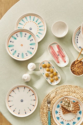 Emsan Agatha Porselen 32 Parça 6 Kişilik Kahvaltı/servis Takımı Beyaz