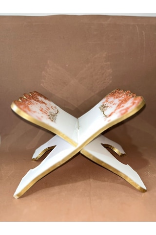 Novavita Yenihayat Kur An-kerim Rahlesi Krem Ve Altın Varak Kitap Okuma Standı Yasin Şerif Boy