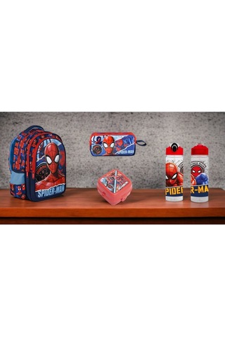 Spıderman Ilkokul Çantası Trıo Torn 4 Parça Set Çok Renkli