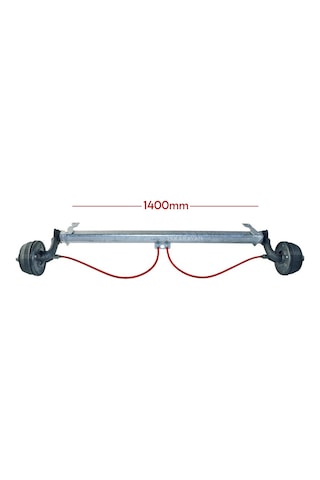 Al-ko 1000kg 1400mm Torsiyonlu Frenli Aks Dingil Seti