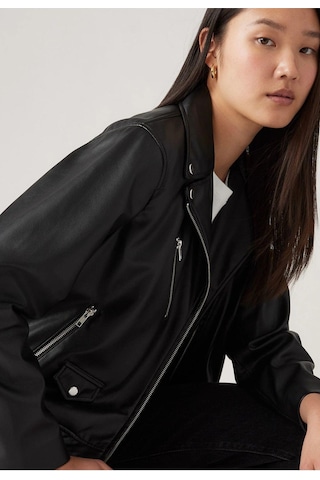 Kadın Kendal Moto Biker Deri Ceket - A9373-0000-5112 Siyah
