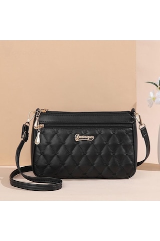 Ganzhoushop Ve Omuz Nakışlı Moda Kapasiteli Kadın Kadın Güzel Çoklu Cepler Çantası Çantası Çanta Büyük Black Askılı Lr Siyah