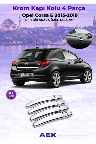 Opel Corsa E Kapı Kolu 2015-2019 Paslanmaz Çelik