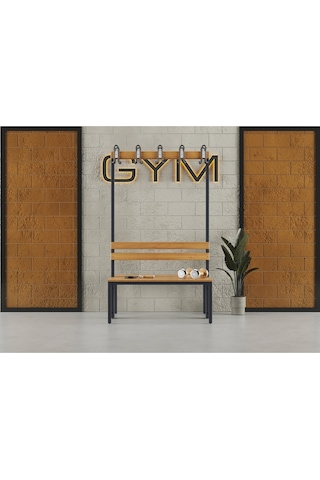 Ayakkabılıksız 4 Ayaklı Çift Taraflı Bank, 10 Kanca, 100x85x170 Cm, Spor Bankı
