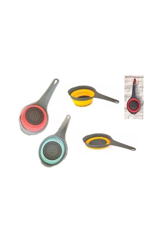 Saplı Silikon Katlanabilir Plastik Katlı Süzgeç Asorti - 312554844 Diğer