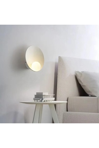 Led Duvar Lambaları Yatak Odası İçin Uygundur Minimalist Çalışma Oturma Odası Sanat Koridoru Merdiven Dekorasyon Işıkları 3 Değiştirilebilir, Beyaz 23cm Beyaz