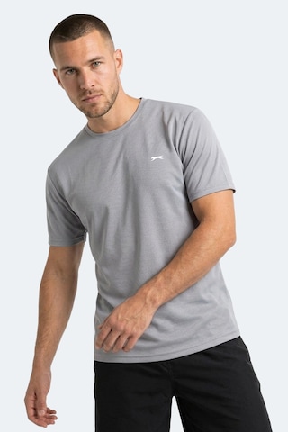 Slazenger Haunted I Erkek Gümüş Tişört
