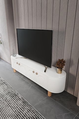 Vns Modüler Mebran Kapak. Duru Tv Sehpas180 Cm Perast Oval Tv Üni