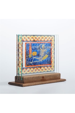 Neşeli İskelet Mozaiği 3 Boyutlu Dekoratif Cam Obje