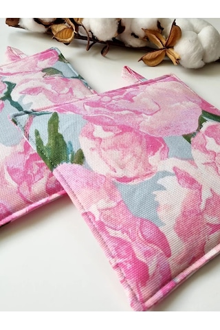 Emılıy Home Pamuklu Tutacak Seti 371013954 Pembe