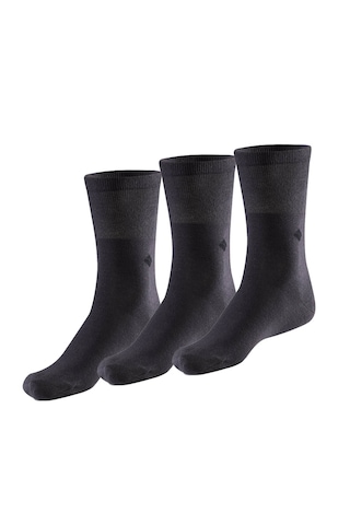 Bonny Silver Soket Gümüş Çorap -3'lü Paket Füme