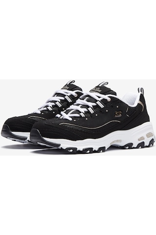Skechers D'Lites Copper Divine Kadın Siyah Sneakers 13145 Bkrg Siyah