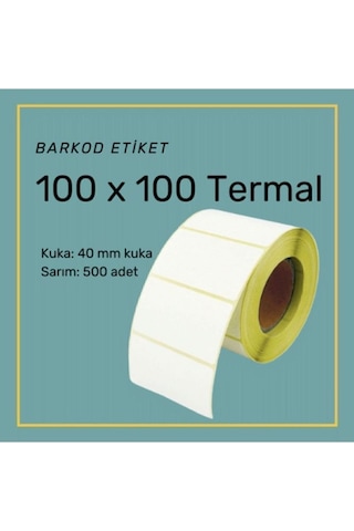 100x100 Termal Barkod Etiket Koli Etiketi 500 Sarım Kargo Etike 100x100 Termal Barkod Etiket Koli Etiketi 500 Sarım Kargo Etike