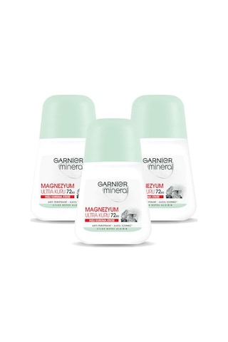 Garnier 3'lü Mineral Magnezyum Ultra Kuru Roll-on Deodorant Seti
