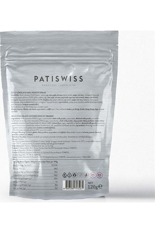 Sütlü Çikolatalı Bisküvi Draje 120 G