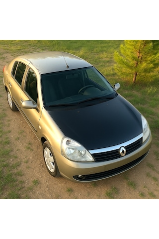 Renault Symbol 2006 2008 Tam Kaput Maskesi Mat Siyah Suni Deri, Şık Ve Koruyucu Tasarım 1 Adet