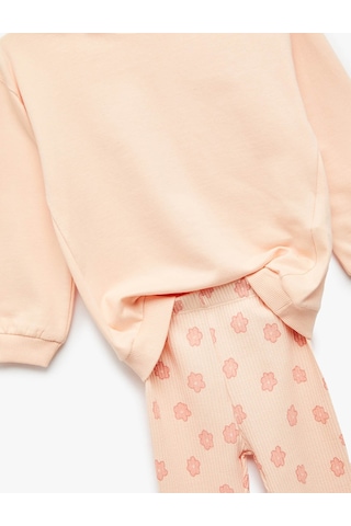 Koton Pembe Kız Bebek Alt-üst Takım 6wmg10042ak Pembe