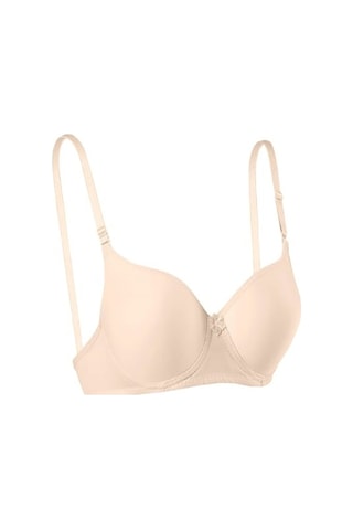 Ebru Kadın Slikonlu Dolu Düz Sütyen E-1151 - Ten - 80 Ten