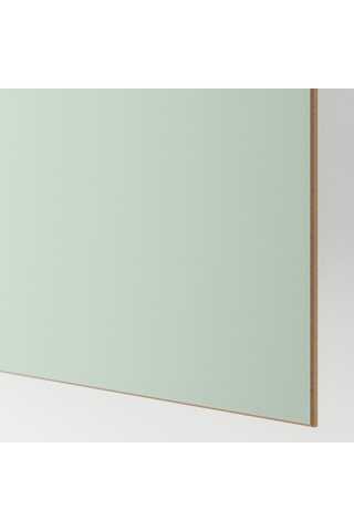 Sürgü Kapak, Açık Yeşil-aynalı Cam, 200x236 Cm Açık Ceviz