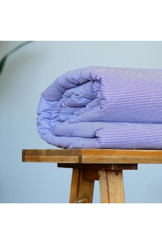 Özyurtlar Home %100 Merinos Kuzu Yün Pike Battal Boy 220x240 Lila - Mor