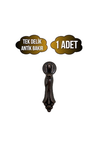 Nobel Üzümlü Sarkaç Dolap Kulpu Mobilya Tekli Sarkaç Düğme Antik Bakır Tek Delik 1 Adet Antik Bakır