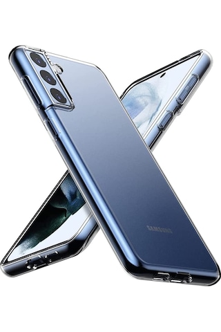 Samsung Uyumlu Galaxy S22 Kılıf Ince Esnek Korumalı Şeffaf Silikon