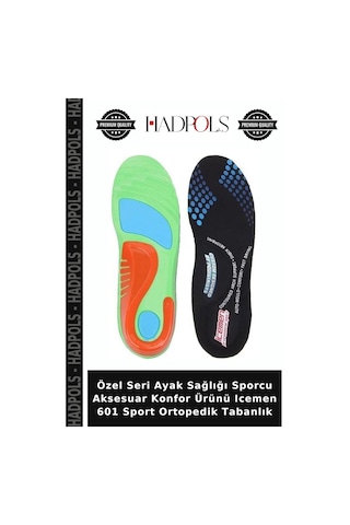 Özel Seri Ayak Sağlığı Sporcu Aksesuar Konfor Ürünü Icemen 601 Sport Ortopedik Tabanlık