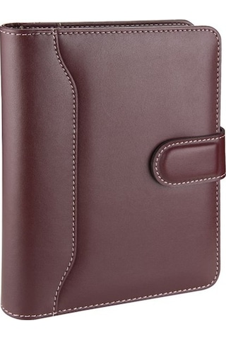 Organizer Ajanda Tarihsiz Çizgili 17x22 CM - Bordo