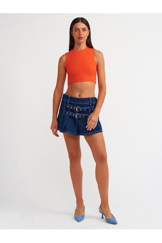 Dilvin Crop Top 101a30125 Kırmızı