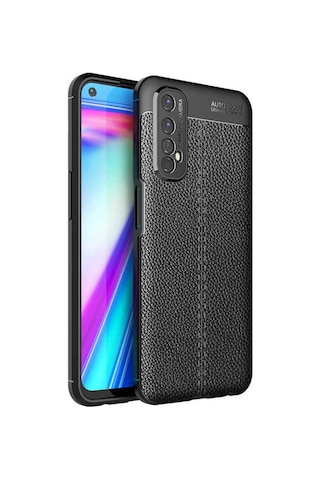 Realme 7 Kılıf Zore Niss Silikon Kapak Siyah