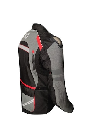 Prosev Long AT2202 Motosiklet Montu Gri Kırmızı Siyah