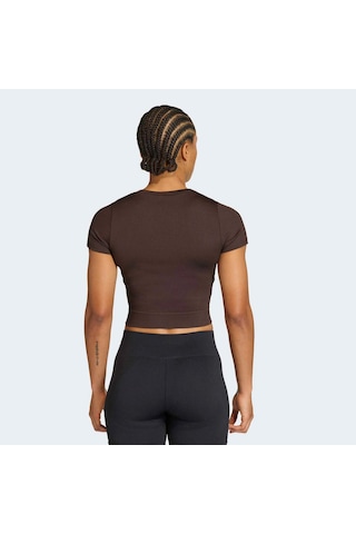 Adidas Workout Essentials Kadın Kahverengi Tişört Jz0128
