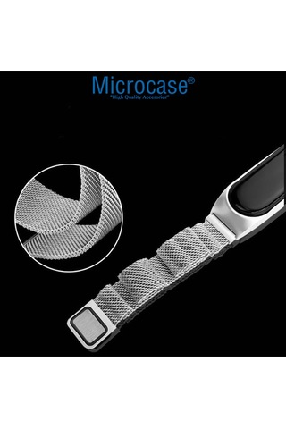 Xiaomi Mi Band 5-6-7 Uyumlu Metal Kasalı Mıknatıslı Kayış-KY52