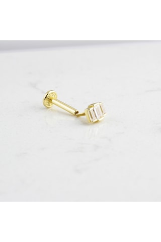 Glorria Altın 3 Baget Tragus Piercing Çok Renkli 34793090