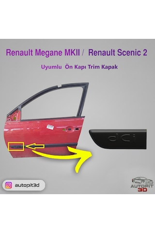 Renault Megane Mk2 / Renault Scenic 2 Uyumlu 2002 2008 Ön Kapı Trim Kapak Kapı Trim Kapak