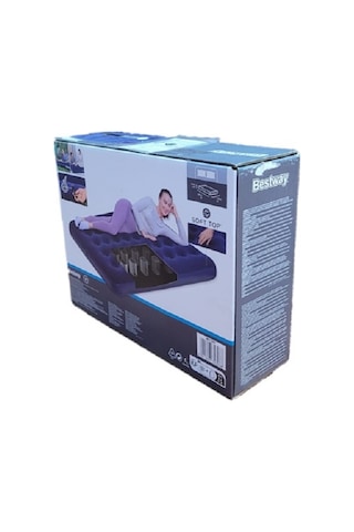 Bestway Pavillo 67287 Çift Kişilik Şişme Yatak Pompa 191x137x22 Mavi