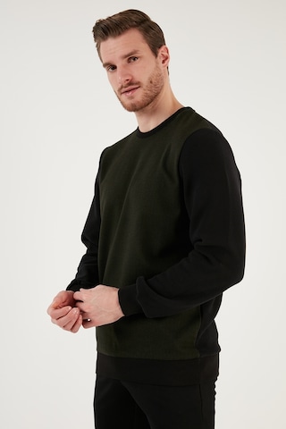 Buratti Pamuklu Regular Fit Bisiklet Yaka Erkek Sweat 5905041 Haki