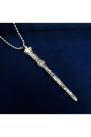 Harry Potter Voldemort Asa Kolye Gümüş Kaplama Burgu Zincir Çok renkli