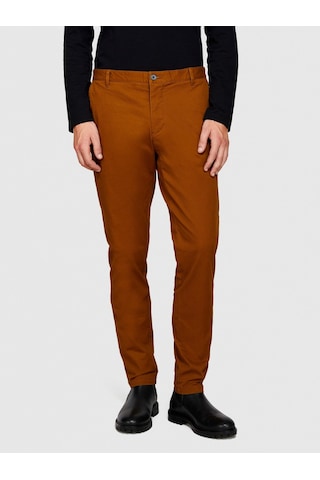 Sisley Esnek Slim Fit Chino Pantolon Erkek Kahverengi Pantolon - 323a4jgcsf03e