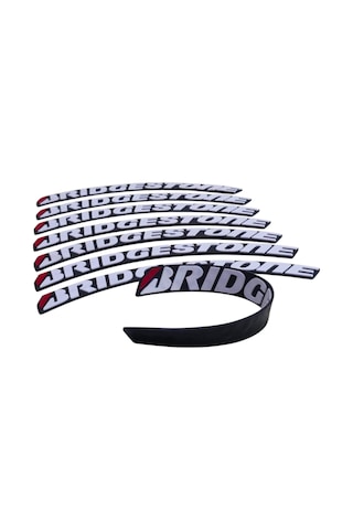 Lastik Yanak Yazısı Brıdgestone Beyaz 3d + Yapışkan - Lnsmoto