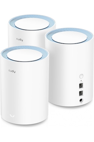Cudy M1200 AC1200 MBPS 2.4 GHz / 5GHz AP/RE/WISP MU-MIMO Wi-Fi 3'Lü Mesh Router