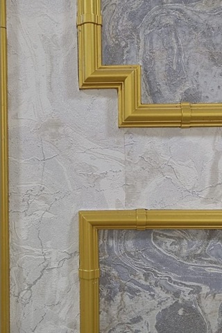 Kahve Eskitme 2,5 Cm Çita Uyumlu Dekoratif 4'lu M Köşe Motif Seti