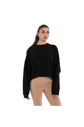 Inguz Organik Pamuk Oversize Sweatshirt Siyah