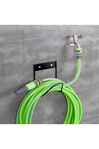 Sones Paslanmaz Çelik Hortum Saklama Tutucu Bahçe Ev Araba Yıkama Musluğu Hortum Saklama Kancası, Model: Duvara Monte Beyaz Diğer