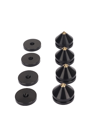 Fosenze 4 Adet Alüminyum Hoparlör Vibration Dämpfer Jırtık Paspasları - Hoparlörler, Amfi, Cd/dvd Çalarları İçin Sessizleştirici Aksesuarlar