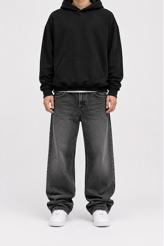 Lyvens Erkek Füme Bol Paça Baggy Jean Pantolon