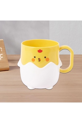 Pazly Yuvarlak Yıkama Suntek Karikatür Kabı Gözler Fırçası Fincan Diş Lv Diğer