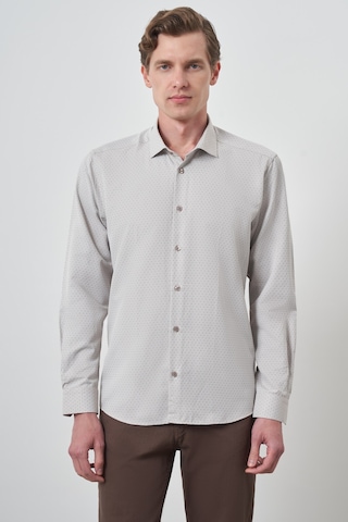 Morven Erkek Vizon Slim Fit İtalyan Yaka Gömlek 25mc004022405 Vizon Vizon