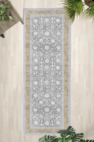 Yıkanabilir Yolluk 130 Açık Gri