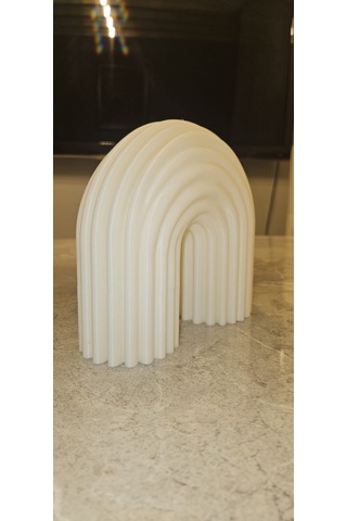 Modern Gökkuşağı Kemeri 3d Dekoratif Obje - İskandinav Tarzı Beyaz